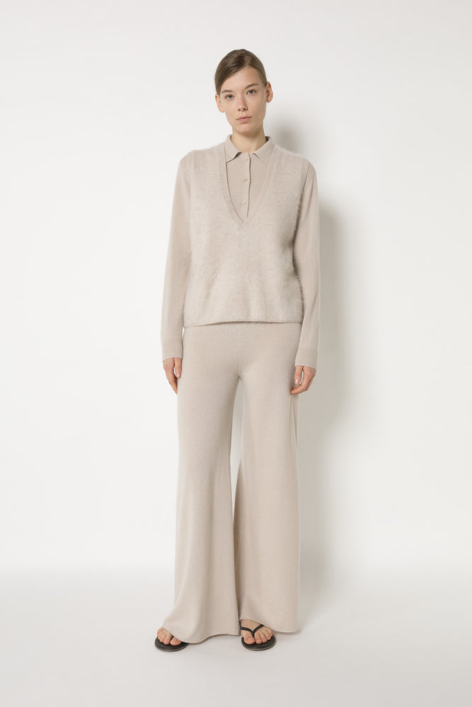 furry deep V slipover