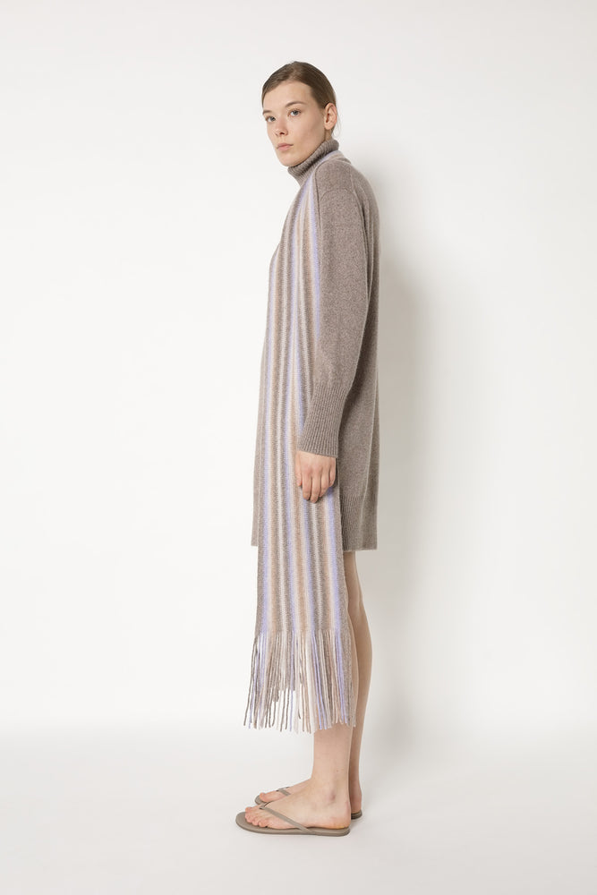 mouliné wrap scarf