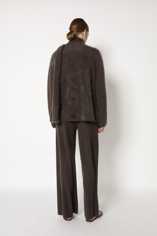 furry scarf jacket
