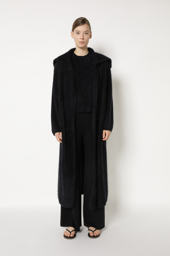 furry maxi coat
