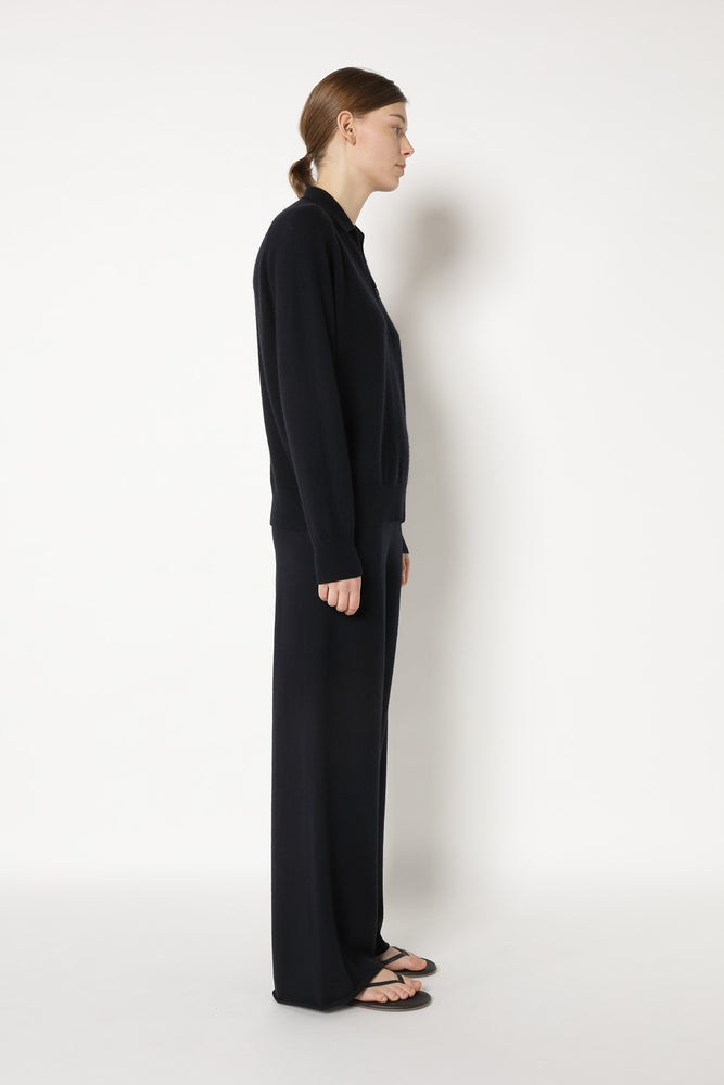 comfy zipped polo jumper