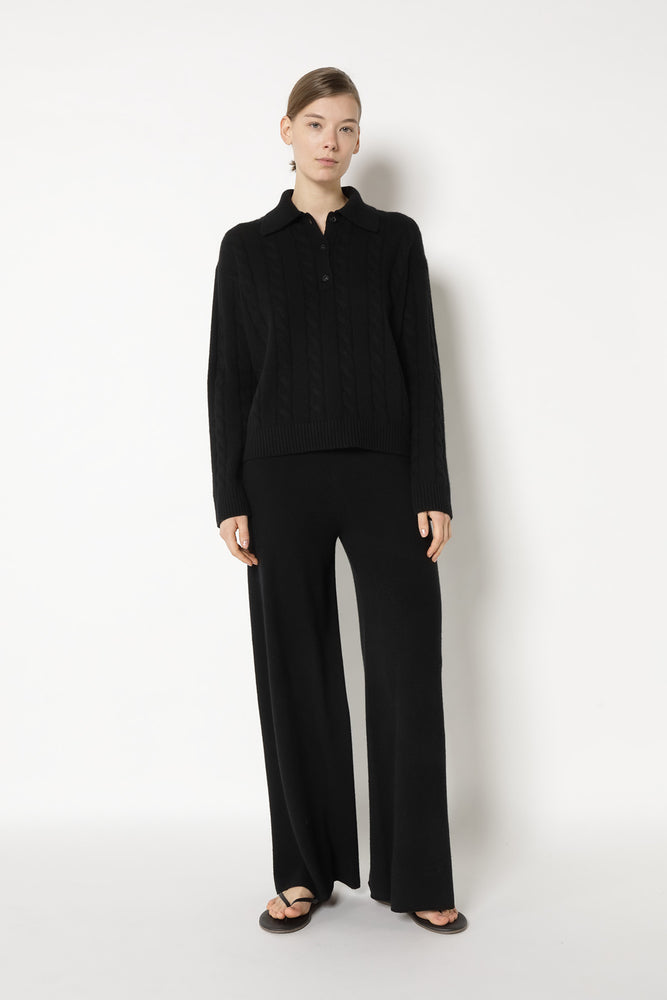 pure cable polo jumper