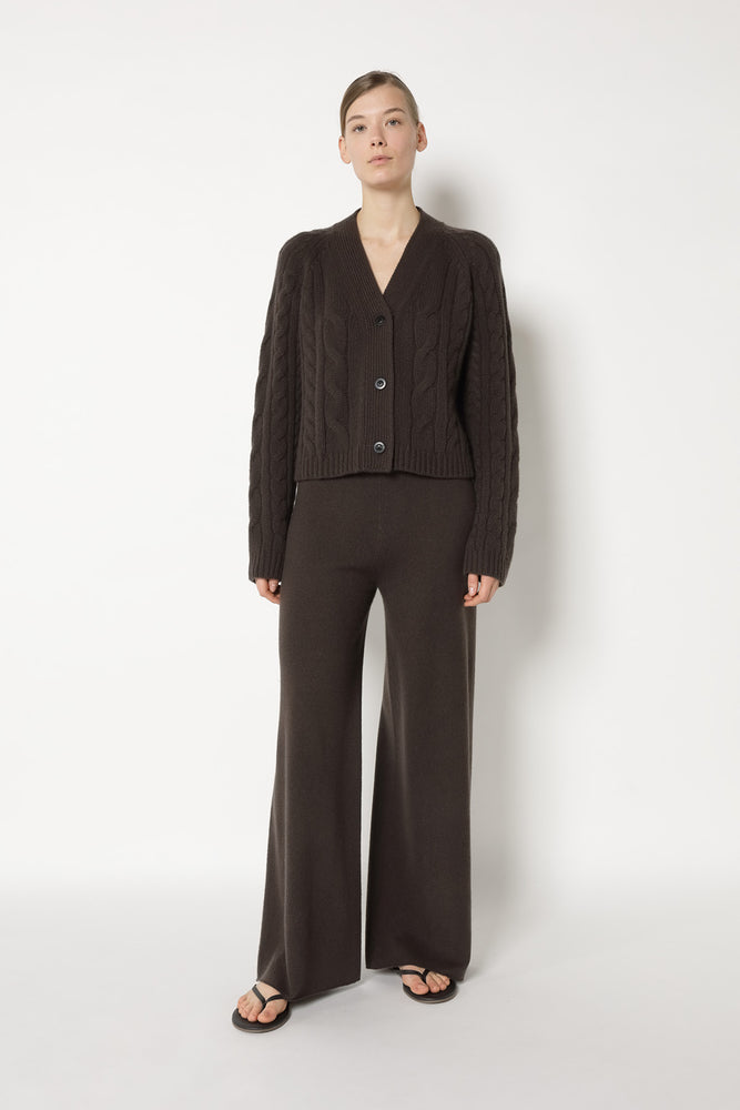 pure chunky cable cardi