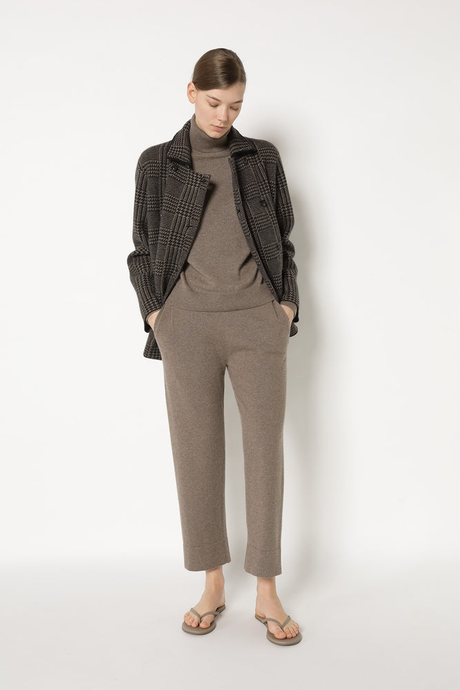 glencheck caban jacket