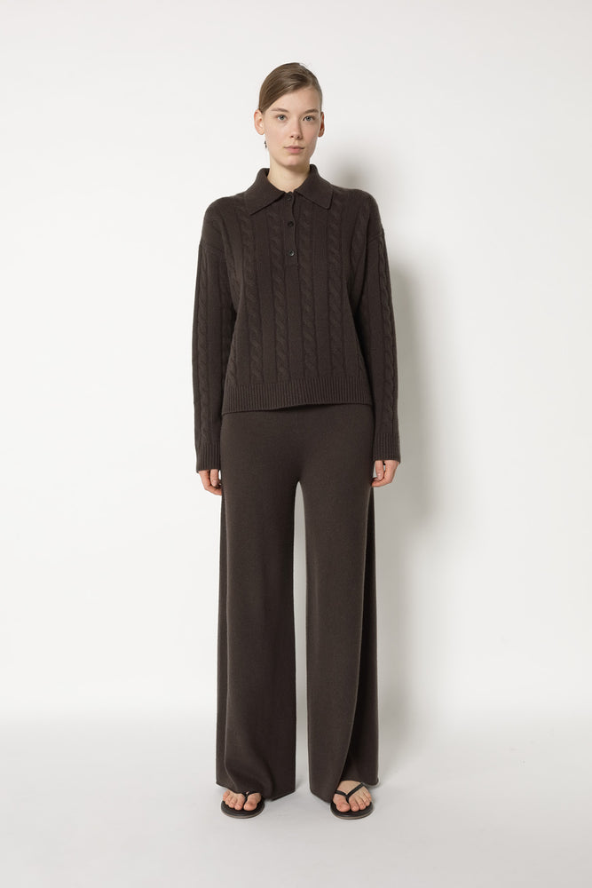 pure cable polo jumper