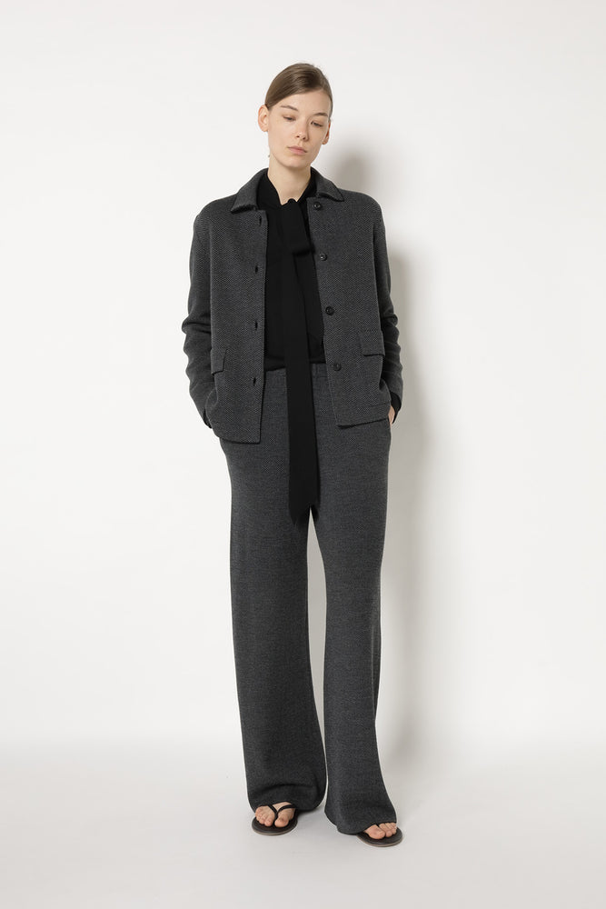 herringbone shirt jacket