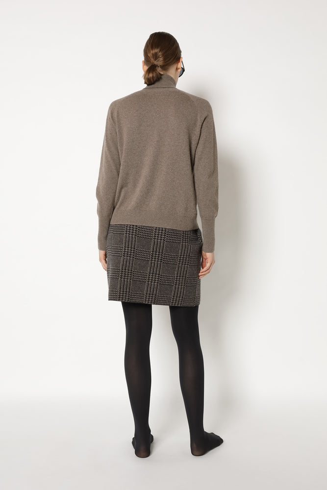 glencheck slip on skirt