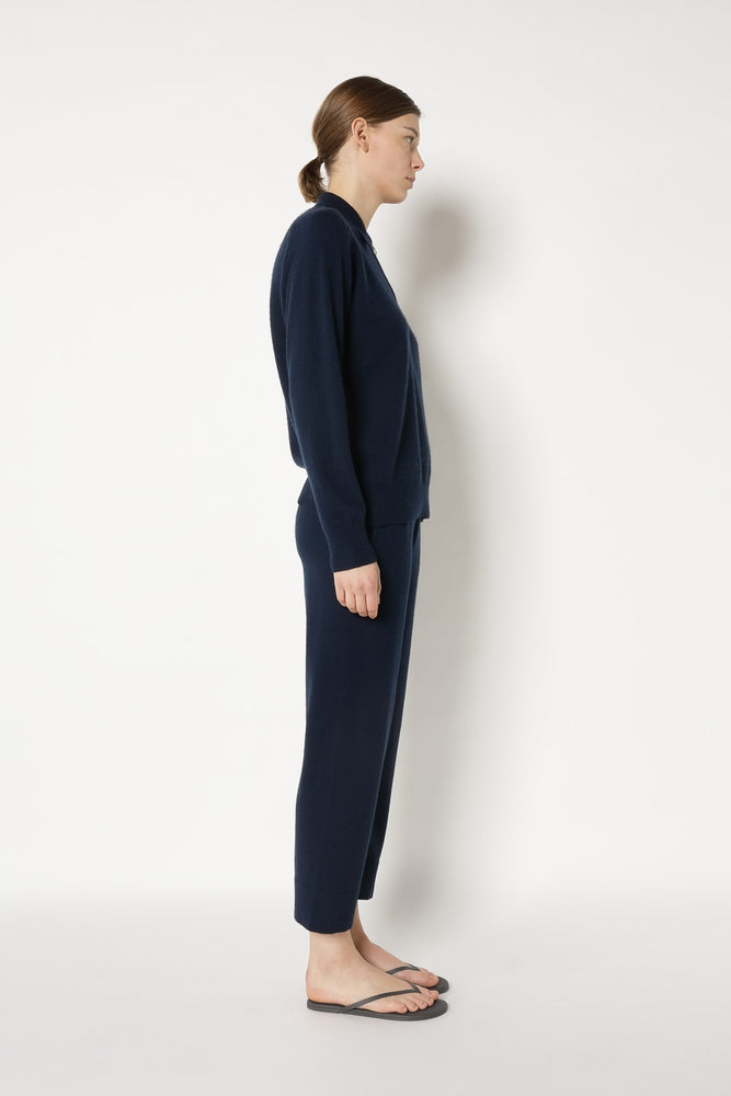 comfy zipped polo jumper