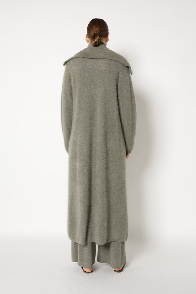 furry maxi coat