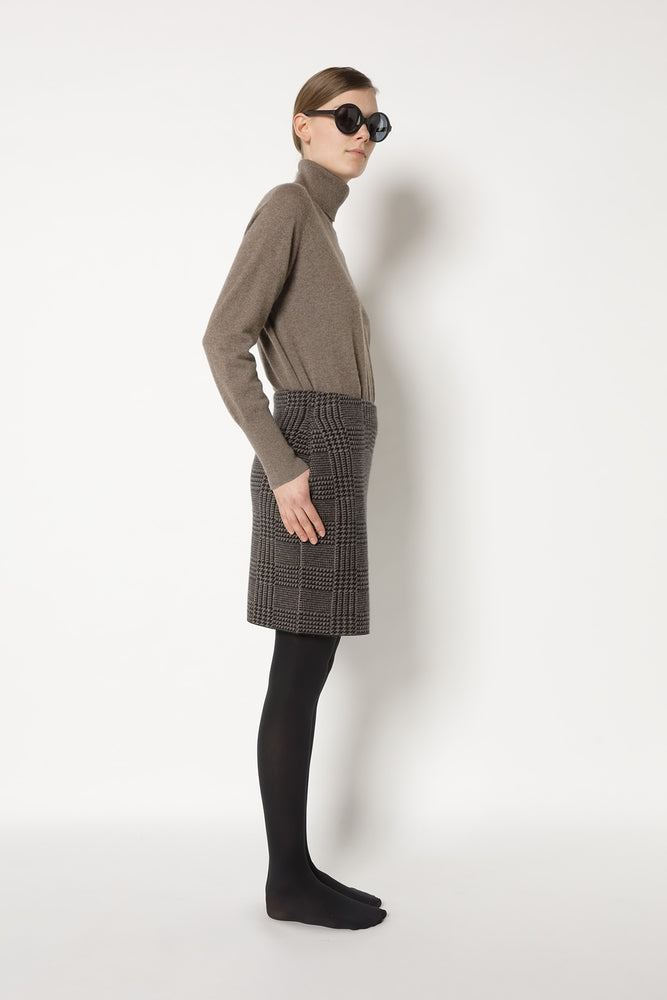 glencheck slip on skirt
