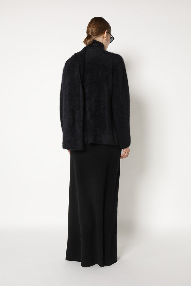 furry scarf jacket