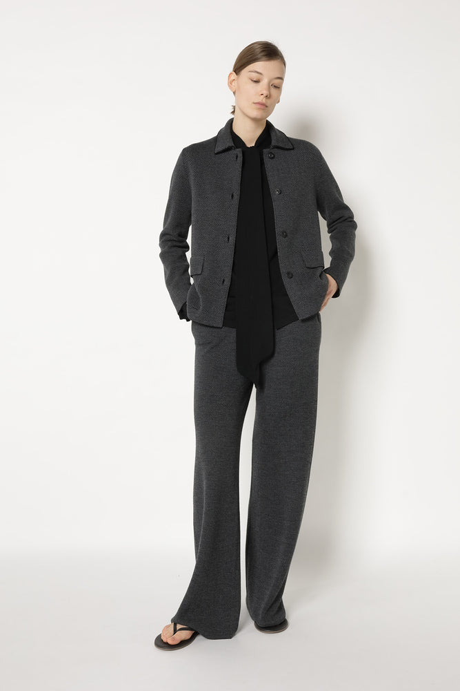 herringbone shirt jacket