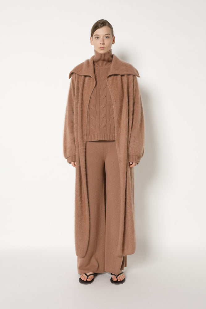 furry maxi coat
