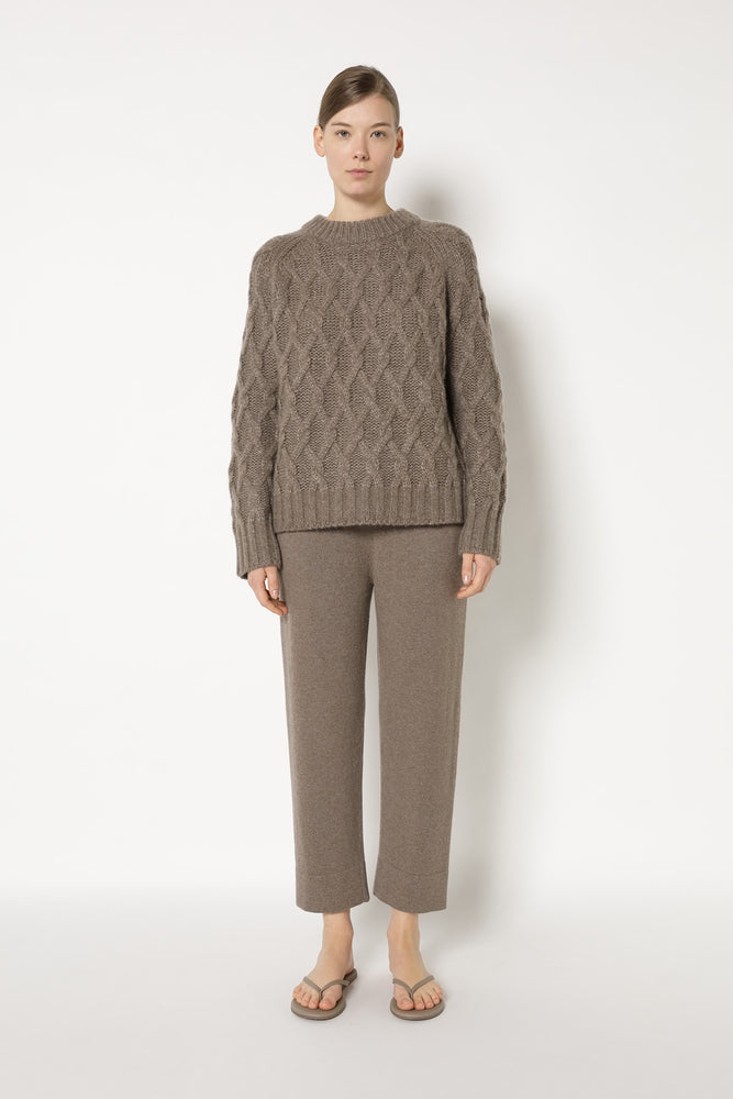 cosy argyle cable jumper