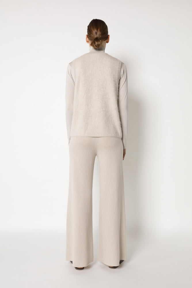 furry deep V slipover