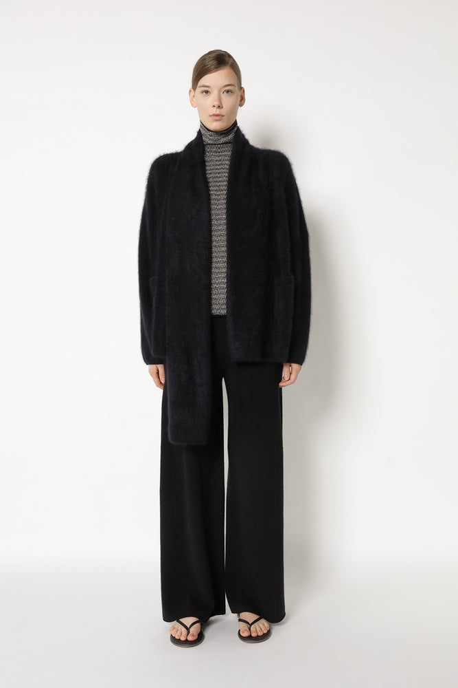 furry scarf jacket