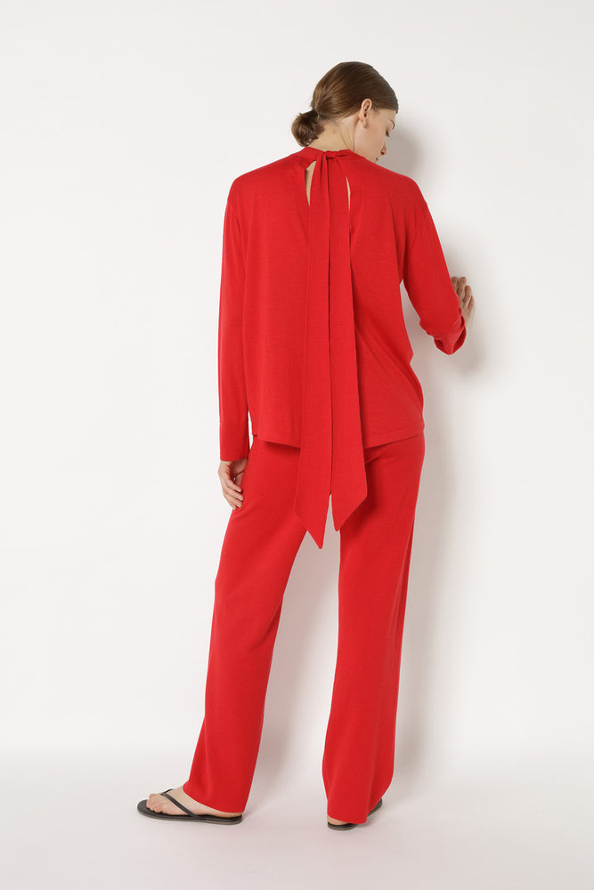 extrafine bow tie jumper