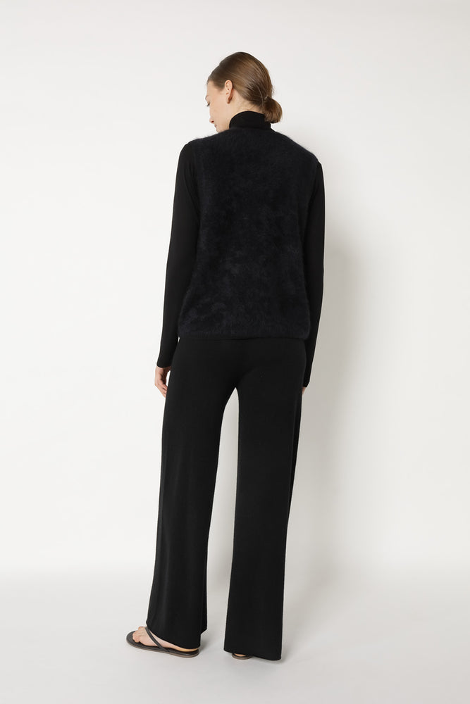 furry deep V slipover