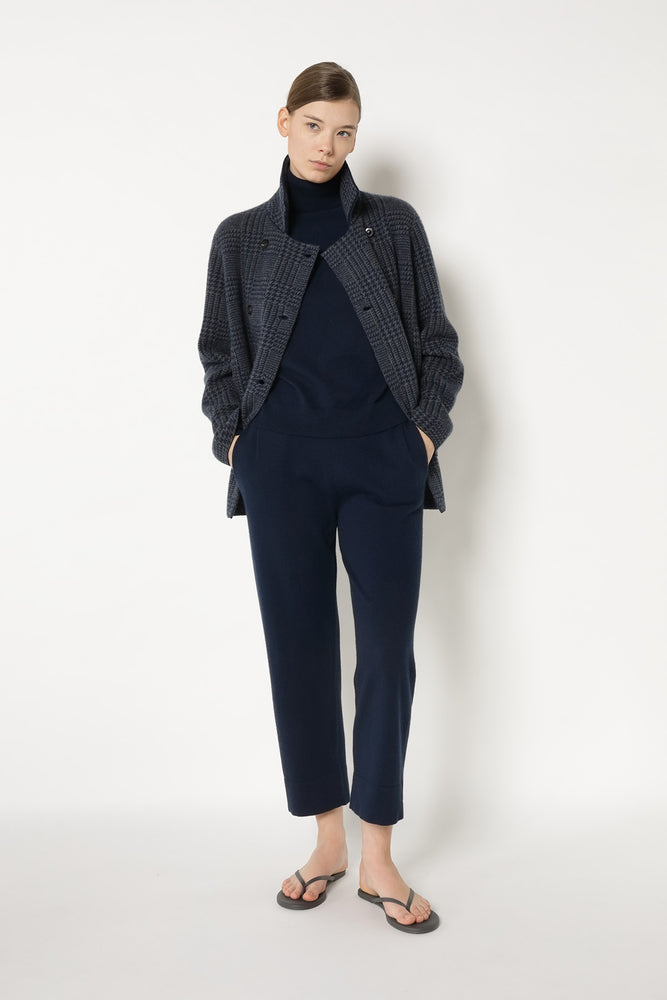 glencheck caban jacket