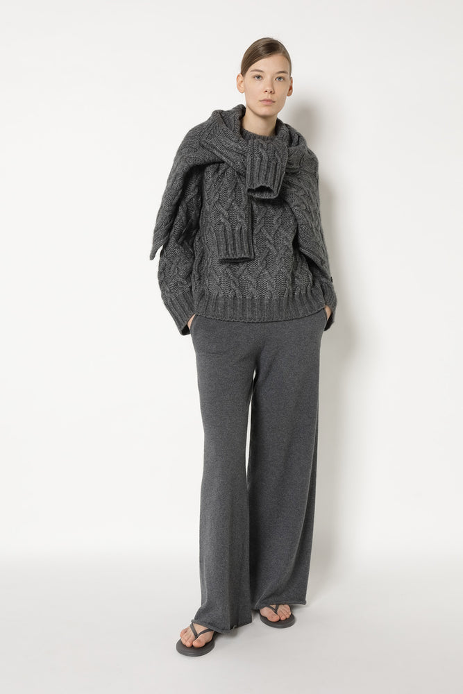 cosy argyle cable jumper