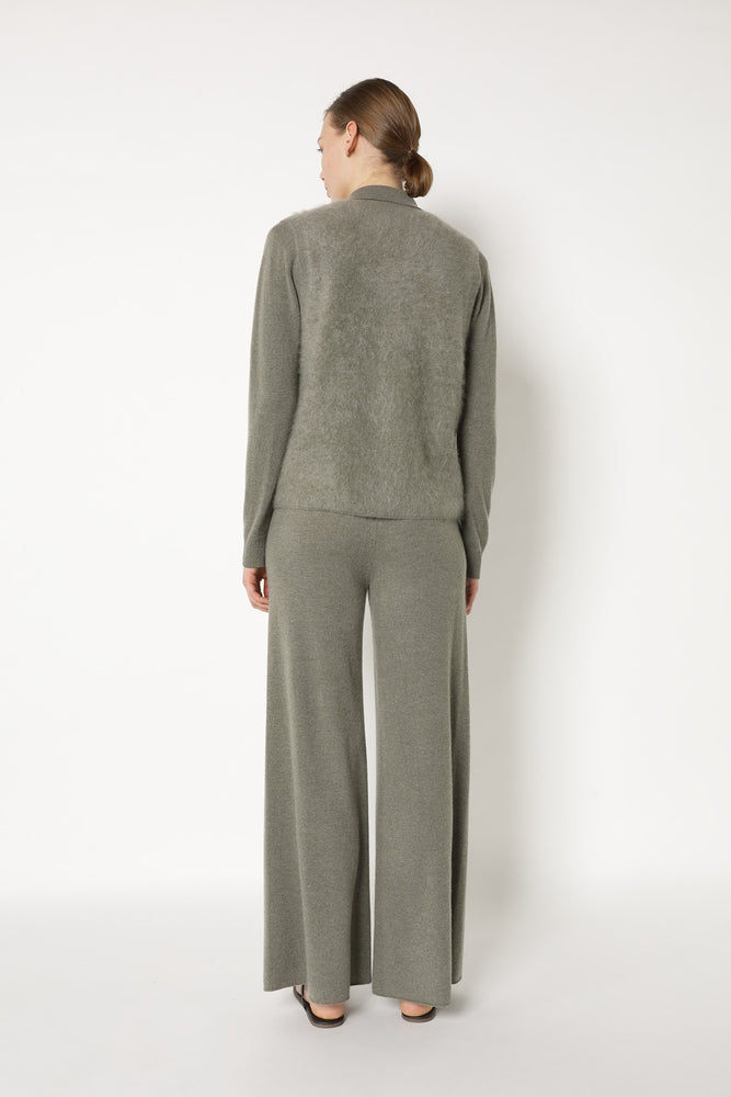 furry deep V slipover