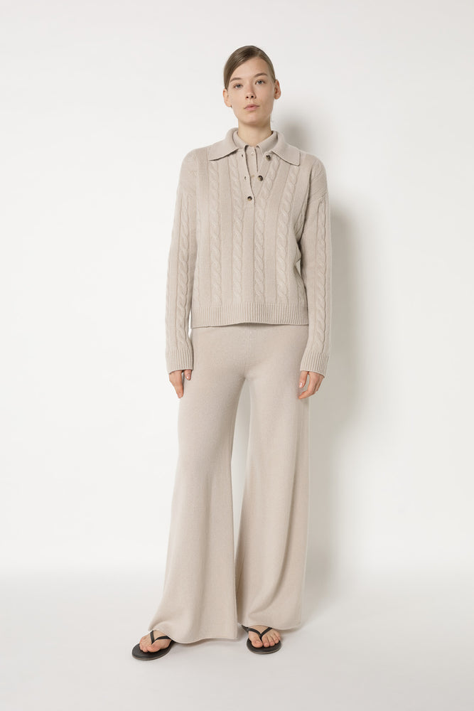 pure cable polo jumper
