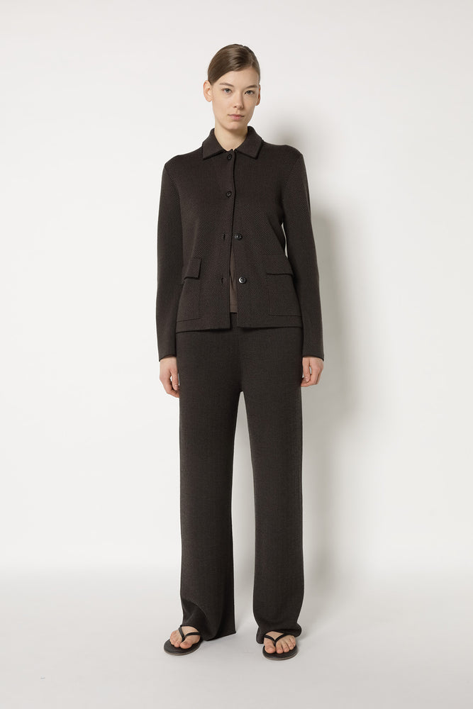 herringbone shirt jacket
