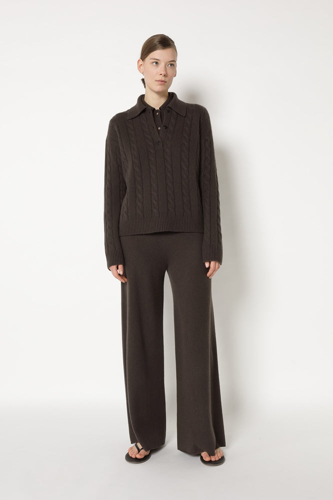 pure cable polo jumper