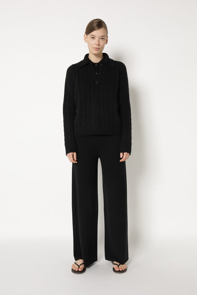 pure cable polo jumper