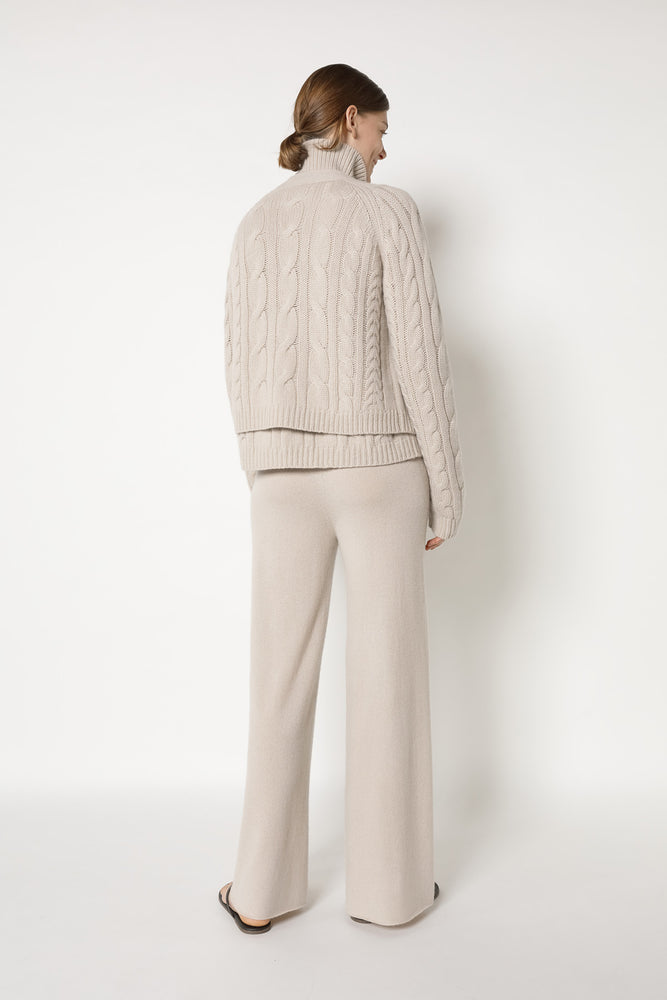 pure chunky cable cardi