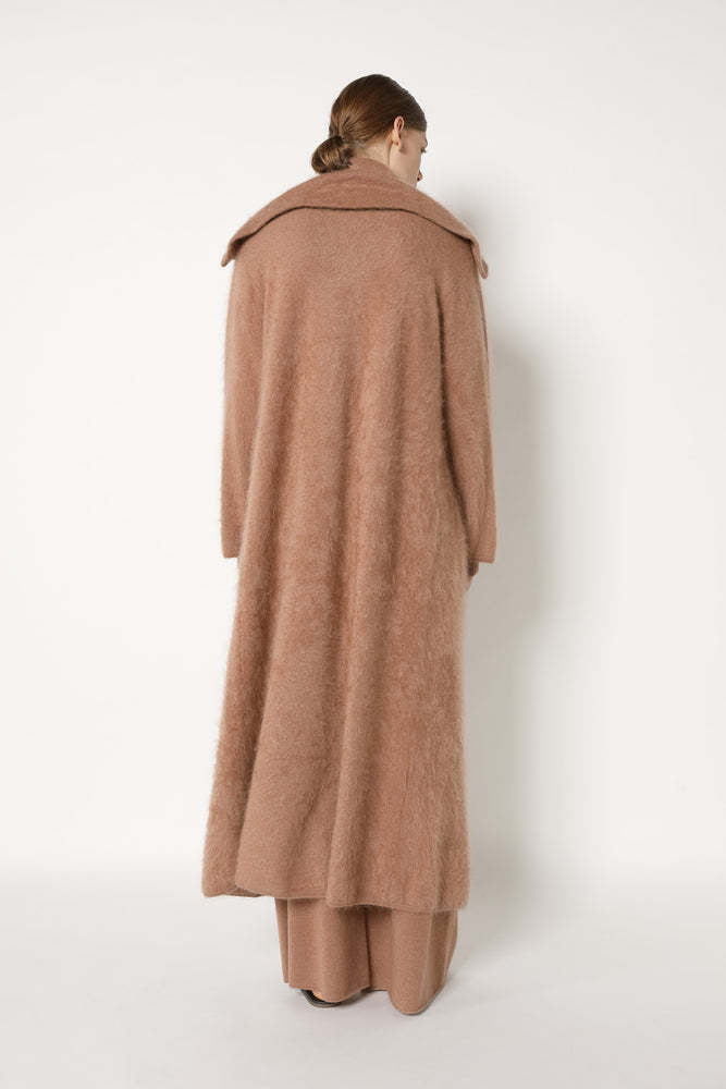 furry maxi coat