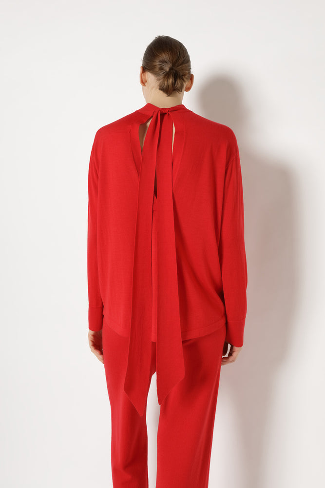 extrafine bow tie jumper