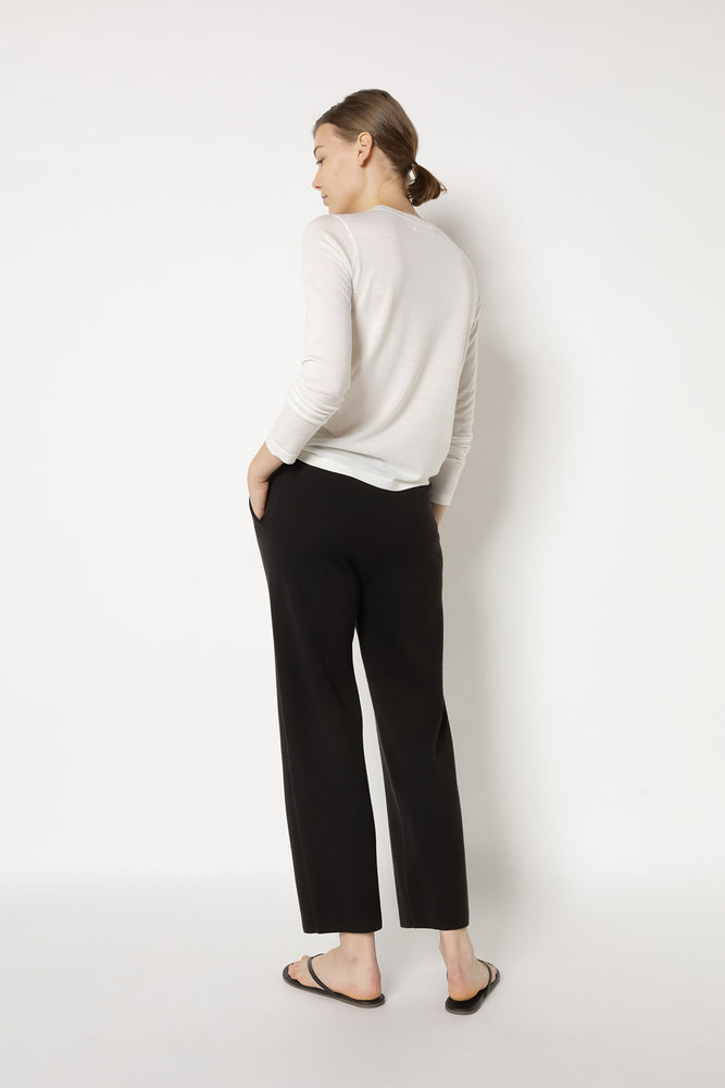 extrafine fitted crew jumper