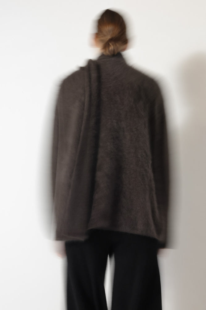 furry scarf jacket