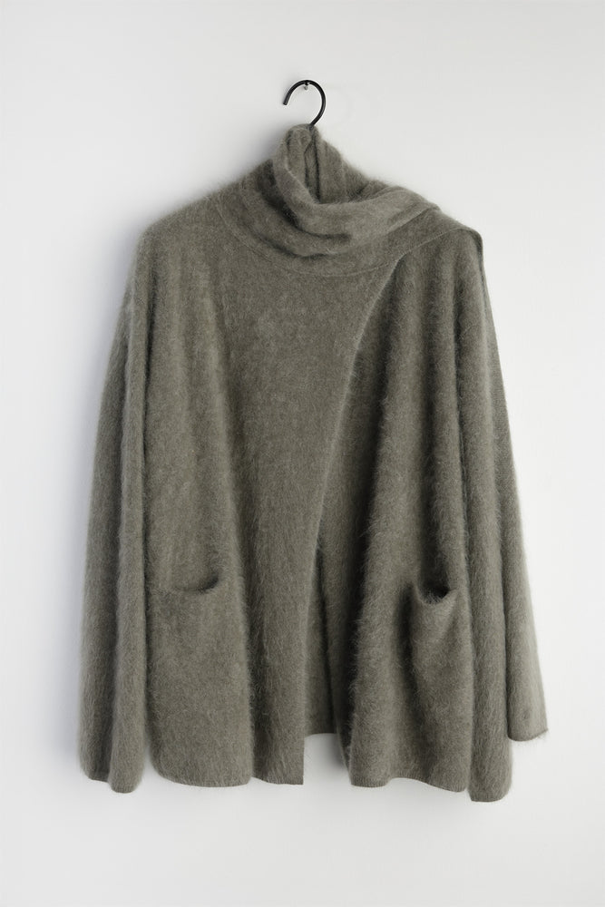 furry scarf jacket