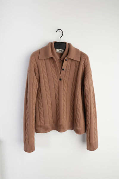 pure cable polo jumper