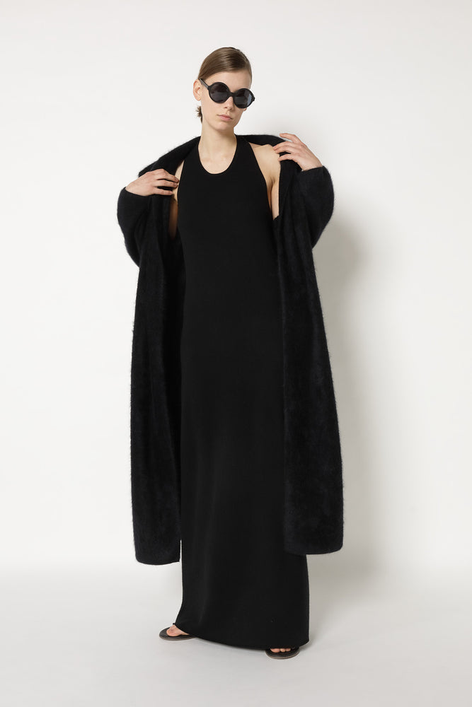 furry maxi coat
