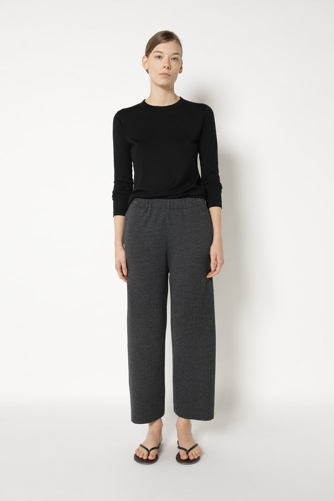 extrafine fitted crew jumper