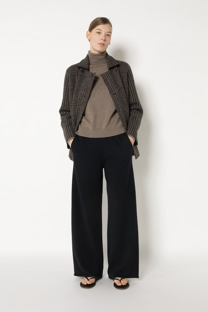 glencheck caban jacket