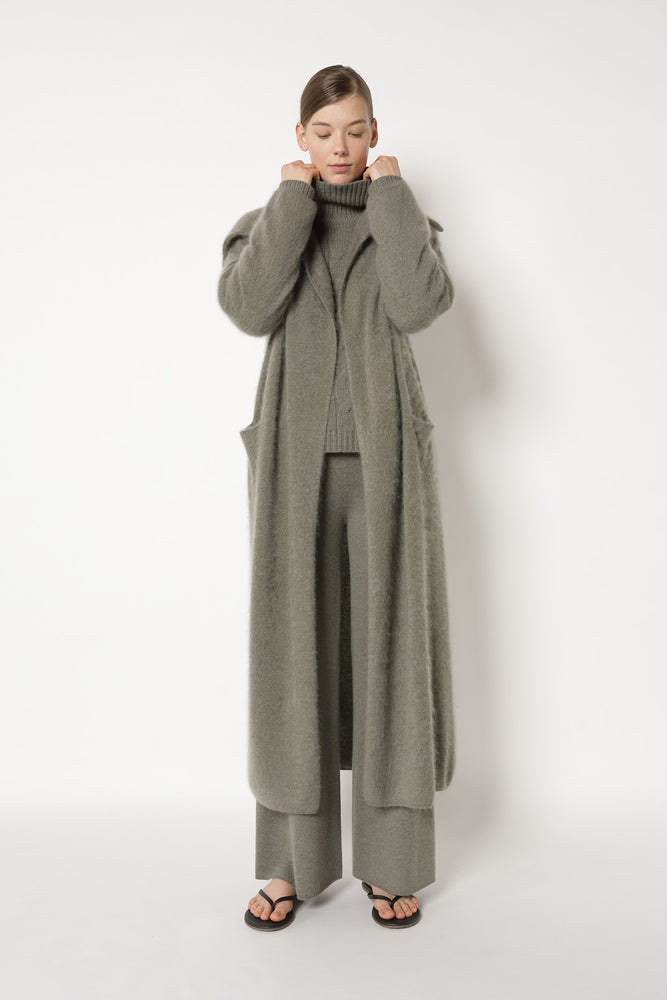 furry maxi coat