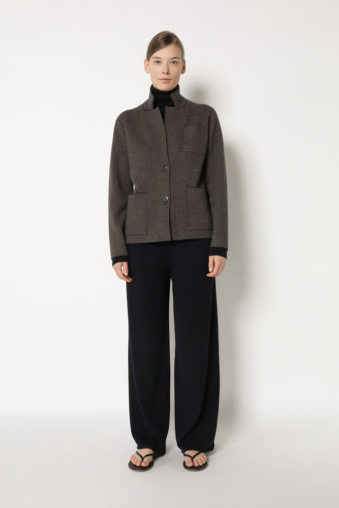 slim herringbone 2 button jacket
