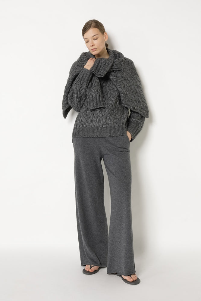 cosy argyle cable jumper