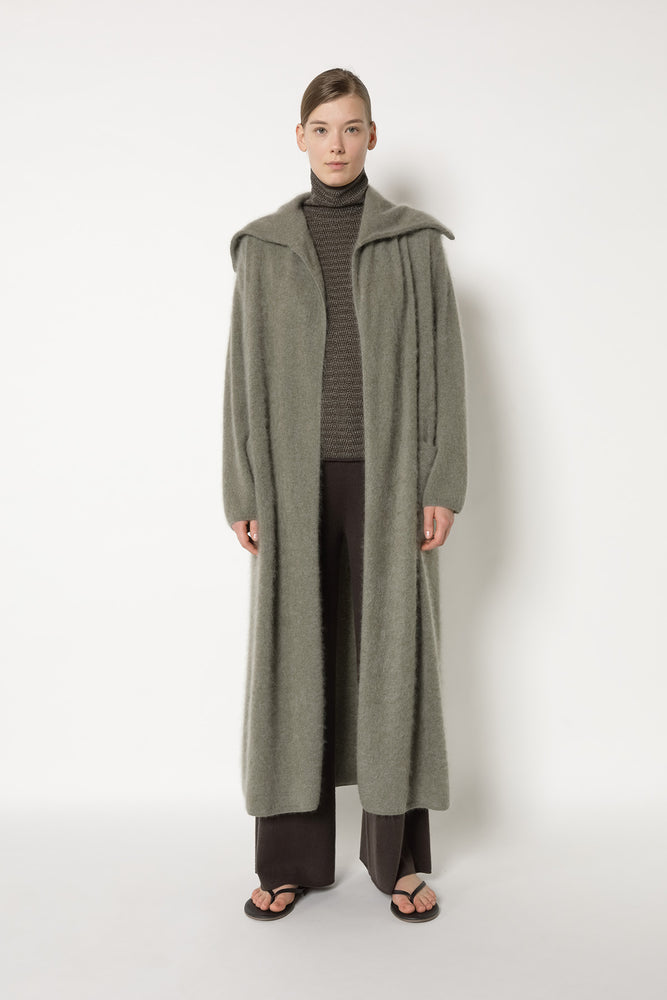 furry maxi coat