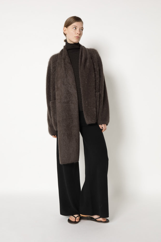 furry scarf jacket