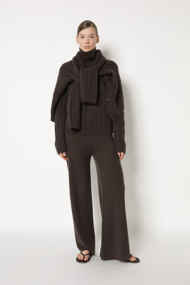 pure chunky cable cardi