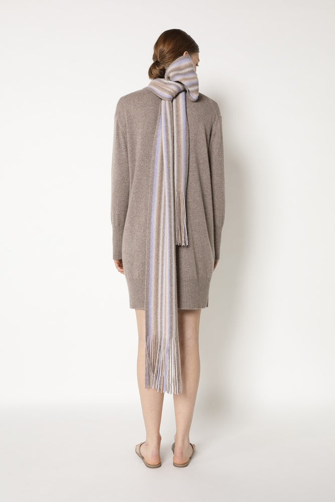 mouliné wrap scarf
