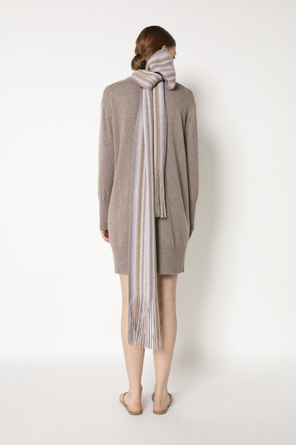 mouliné wrap scarf