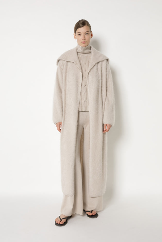 furry maxi coat