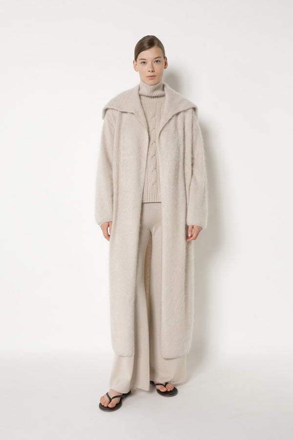 furry maxi coat