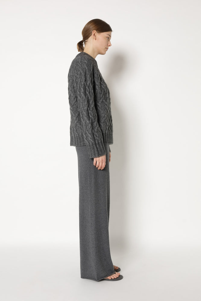 cosy argyle cable jumper